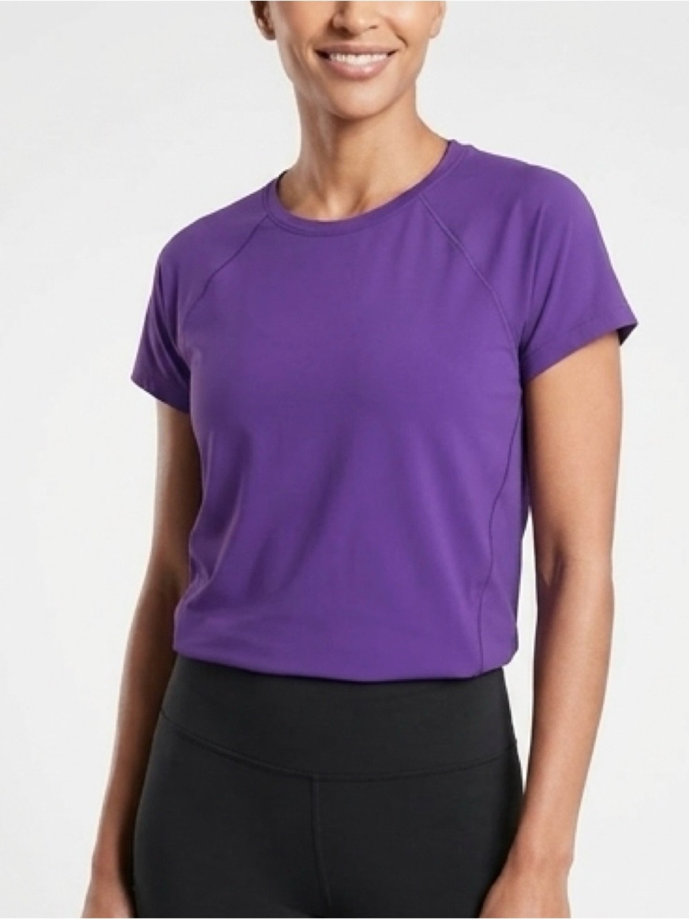 Athleta Women’s Purple Active Short Sleeve Tee - Unbranded